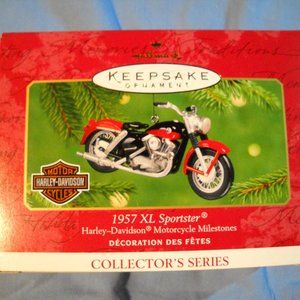 VINTAGE 2001 Hallmark Harley Davidson Ornament 1957 XL Sportster Harley Davidson